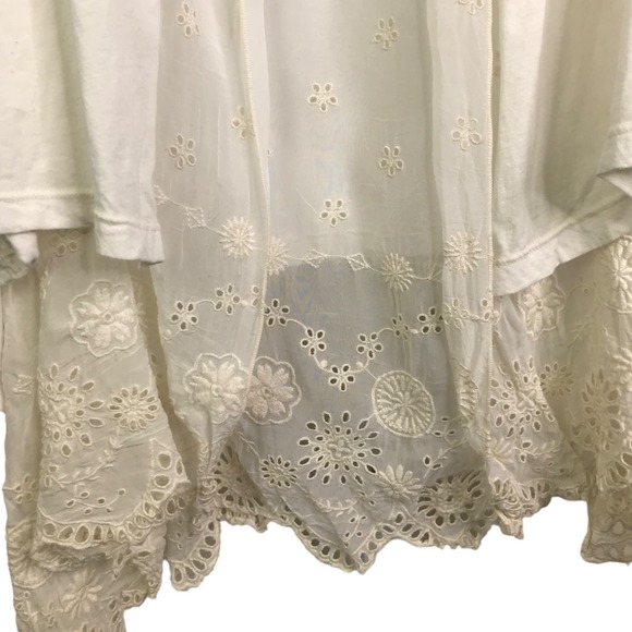 Johnny Was 4 Love & Liberty Eyelet Embroidered Kimono Cover Boho Cardigan XS - Picture 8 of 9